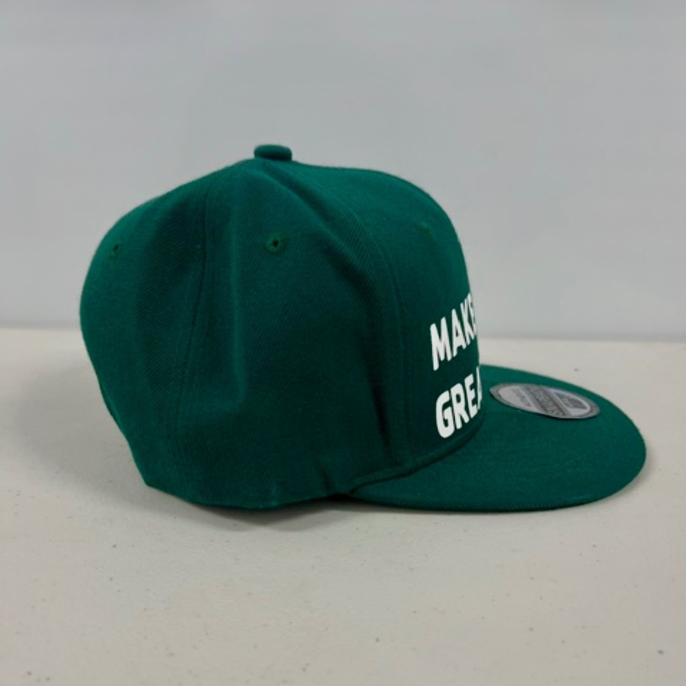 Kipa Make Earth Great Again Snapback Hat Green Adjustable Premium Headwear NEW - Picture 3 of 5